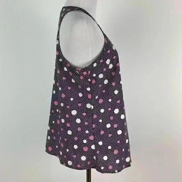 Curt women’s tank top size M pink white polka dot - Picture 4 of 8